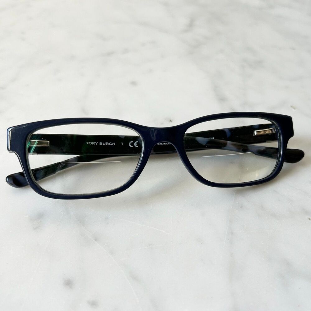 Tory Burch Eyeglass Frames Navy Blue Rectangle Women's Glasses TY2067 1616 50mm